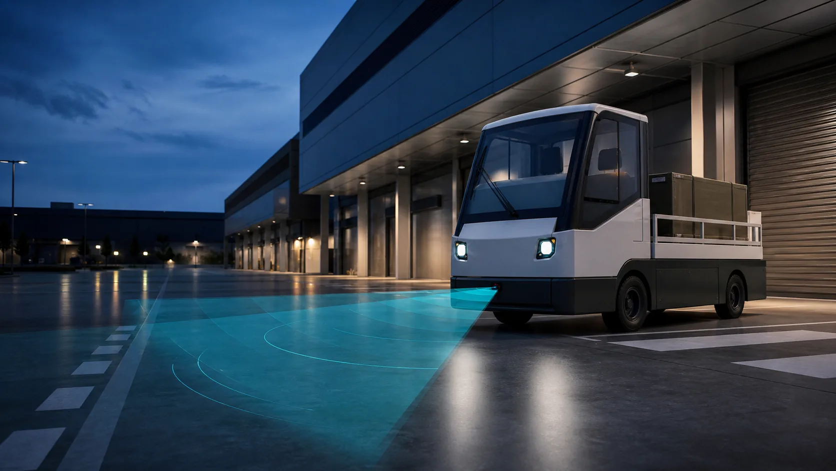 YiRadar commercial visual for 79 GHz Low-Speed Vehicle Blind-Spot Radar
